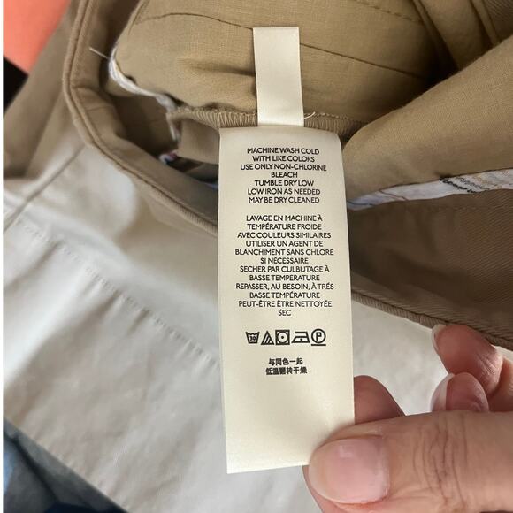 Maeve by Anthropologie Pleated Wide Leg Cropped Ankle Pants in Beige Womens sz 8 - Picture 6 of 7